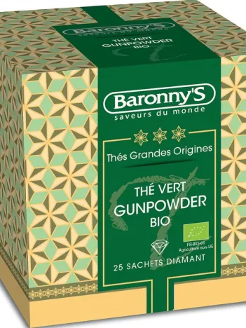 Thé Vert Baronny'S Blue Diamant Gunpowder Bio