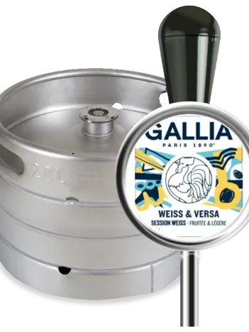 Bière Wheat Beer Gallia Weiss & Versa Blanche 4°