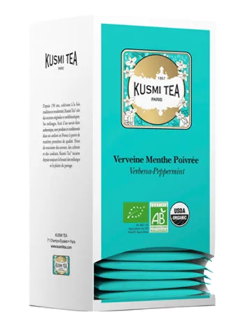 Infusion Kusmi   Verveine Menthe Poivrée Bio