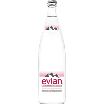 Eau minérale naturelle plate Evian