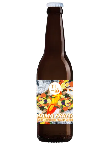 Cidre aromatisé Ti Lo Mama Fruita Clémentine Passion Citron Bio 2.5°