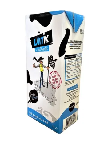 Lait demi-écrémé Laitik
